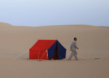 Zelten in der Weißen Wüste 