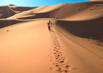 Hoch hinaus in der Erg Chebbi Wüste 