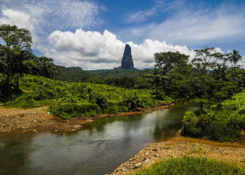 Blick auf den Pico Cao Grande 