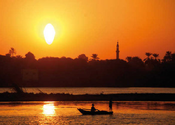 Sonnenuntergang am Nil 