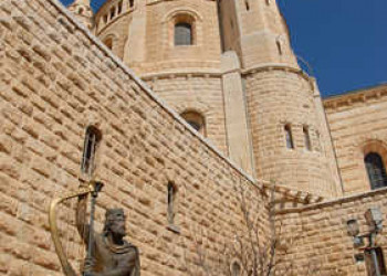 Davidsstatue auf dem Berg Zion 