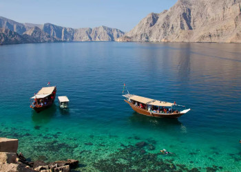 Fjordlandschaft in Musandam 