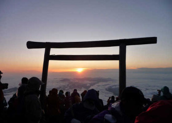 Sonnenaufgang auf dem Fuji 