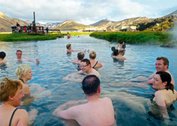Entspannungsbad in Landmannalaugar 