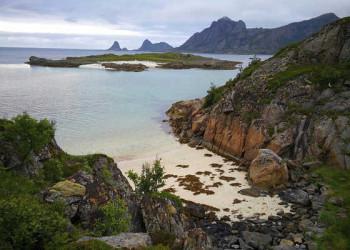 Traumstrand im Westen Langøyas 
