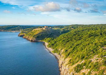 Blick auf Hammershus, Bornholm 