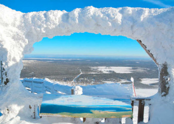 Ausblick vom Hausberg Kultakero 