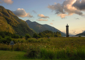Loch Shiel und Bonnie Prince Charlie Monument 