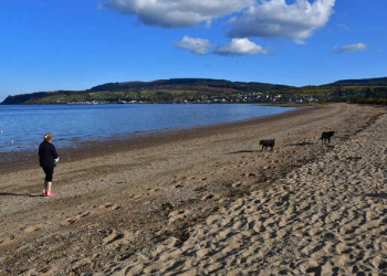 Abendsparziergang am Strand von Brodick 