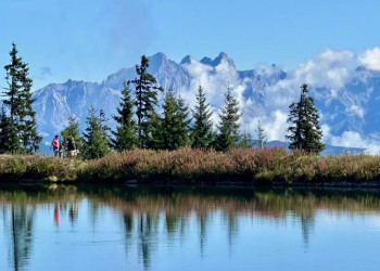 Blick auf das Dachsteinmassiv 