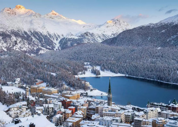 Blick auf St. Moritz 