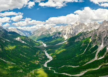 Blick ins Valbona Tal 