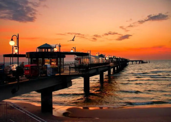 Sonnenuntergang Ostsee in Misdroy/Miedzyzdroje 