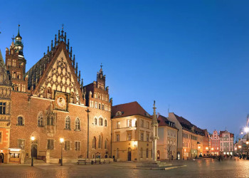 Rathausplatz in Breslau 