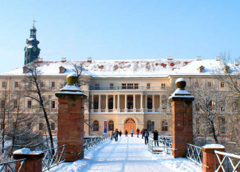 Weimarer Stadtschloss im Schnee 