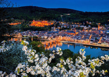 Romantischer Blick auf Heidelberg 