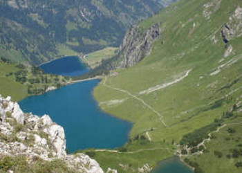 Drei Seen von Landsberger Hütte 