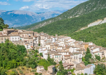 Blick auf Anversa degli Abruzzi 