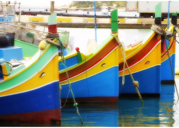 Boote im Hafen von Marsaxlokk – Malta – M. Hartmut 