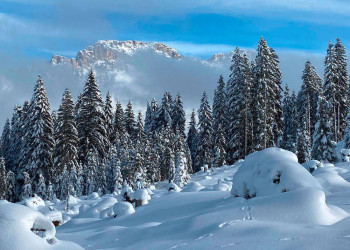 Winter in den Dolomiten 