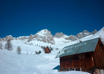 Winter in den Dolomiten 