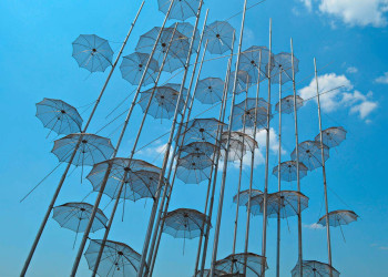 Skulptur "Umbrellas" in Thessaloniki 