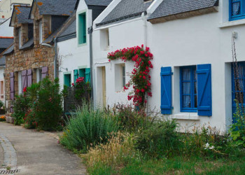 Dorfstraße auf der Île d’Houat 