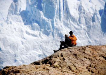 Blick auf die Gletscherwand: Gletscher Perito Moreno
