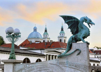 Jeder Stadt ihr Maskottchen - Reisebeginn in Ljubljana