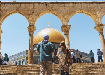 Der Felsendom in Jerusalem mit seiner goldenen Kuppel