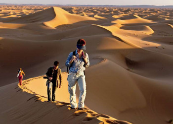 Sanddünen der Sahara beim Erg Chebbi