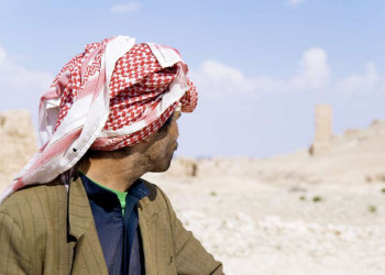 Stolzer Beduine in Jordanien