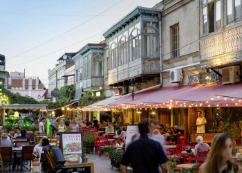 Restaurants und Bars in der Altstadt von Tiflis