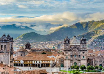 Panoramablick auf Cuzco in Peru