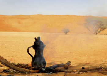 Kaffeepause in der Wüste