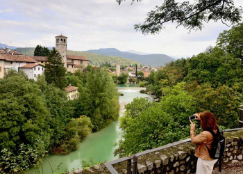 Cividale del Friuli am kleinen Fluss Natisone im Friaul