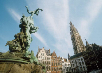 Der Marktplatz in Antwerpen