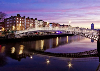 Die Half Penny Bridge in Dublin