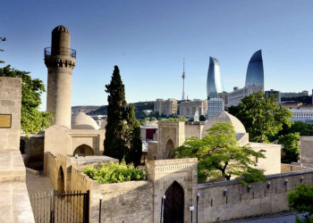 Stadtansicht von Baku, der Hauptstadt Aserbaidschans