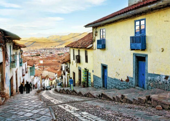 Eine Gasse in der Inkahauptstadt Cuzco