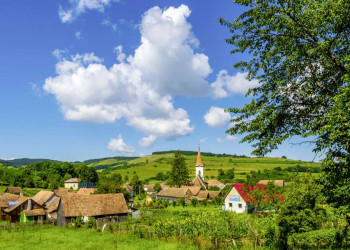 Dorf in Siebenbürgen in Rumänien
