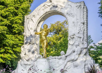 Das Johann-Strauß-Denkmal in Wien