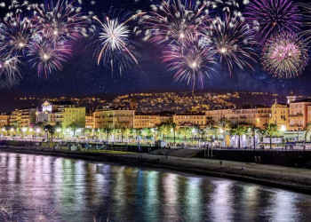Silvesterfeuerwerk in Nizza