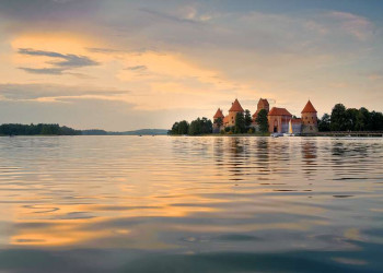 Seengebiet um Trakai in Litauen