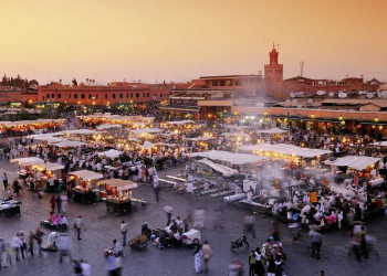 Der Djemaa el-Fna in Marrakesch