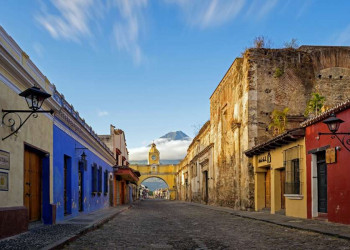 Die barocke Kleinstadt Antigua in Guatemala