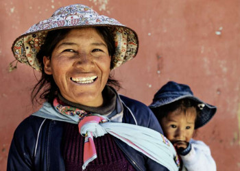 Freundliches Willkommen in Peru