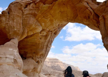Wanderung in der Negevwüste in Israel