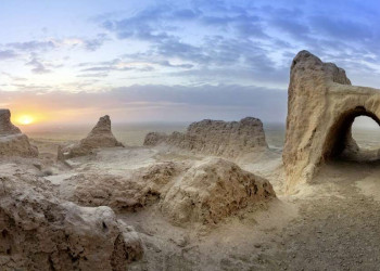 Die Wüstenfestung Ayaz Kala in Usbekistan