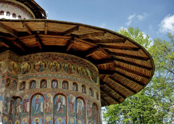 Fresken des Moldauklosters Voronet in Rumänien